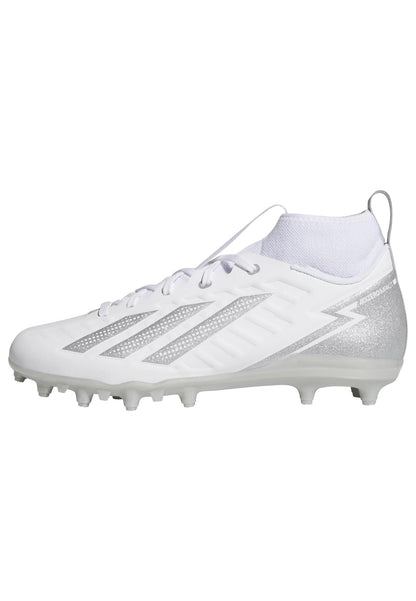 adidas Unisex-Adult Adizero Impact.2 Ii American Foo tball, White/Silver Metallic, 11adidas Unisex-Adult Adizero Impact.2 Ii American Football, White/Silver Metallic, 11