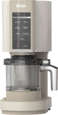 Ninja NC301 CREAMi Ice Cream Maker, for Gelato, Mix-ins, Milkshakes, Sorbet, Smoothie Bowls & More, 7 One-Touch Programs, with (2) Pint Containers & Lids, Compact Size, Perfect for Kids, Silver