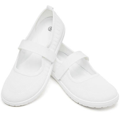 Waluzs Wide Toe Box Flats Shoes Women Knit Mary Jane Dress Shoes WideWaluzs Wide Toe Box Flats Shoes Women Knit Mary Jane Dress Shoes Wide
