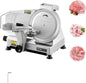 VEVOR Commercial Meat Slicer, 320W Electric Deli Food Slicer, 12 inch Carbon Steel Blade Electric Food Slicer, 350-400RPM Meat Slicer, 0-0.6 inch Adjustable Thickness for Cheese, Veggies, Ham