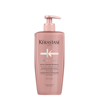 kerastase Chroma Absolute Chroma Respect Shampoo For Sensitized or Damaged Color-Treated Hair - Protects and Hydrates Fine To Medium Hair with Glycerin and Hyaluronic Acid