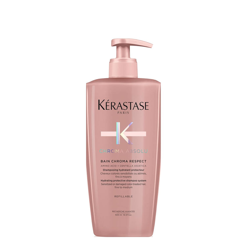 kerastase Chroma Absolute Chroma Respect Shampoo For Sensitized or Damaged Color-Treated Hair - Protects and Hydrates Fine To Medium Hair with Glycerin and Hyaluronic Acid