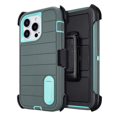 for Phone Case iPhone 15 Pro Max Case Black with Belt Clip Heavy Duty Holster for Shockproof Cases,3 Layers of Sturdy,Military Grade Defender Cover for iPhone 15 Pro Max Cases Black 6.7 Inch