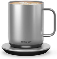Ember Temperature Control Smart Mug 2, 14 Oz, App-Controlled Heated Coffee Mug with 80 Min Battery Life and Improved Design, White