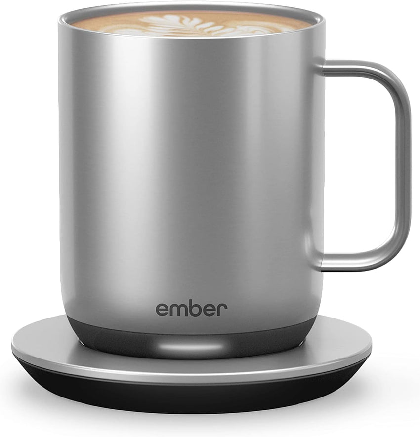 Ember Temperature Control Smart Mug 2, 14 Oz, App-Controlled Heated Coffee Mug with 80 Min Battery Life and Improved Design, White