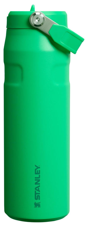 Stanley IceFlow Flip Straw 2.0 Water Bottle 24 oz | Built-In Straw for Travel and Sports | Lightweight and Leak Resistant | Insulated Stainless Steel | BPA-Free | Strawberry Cream