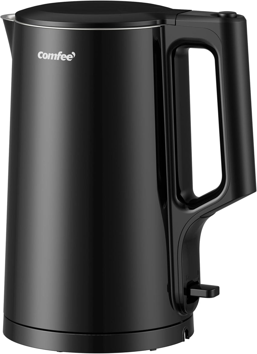 COMFEE' Electric Kettle, 1.7L Hot Water Boiler, 1500W Fast Boil, Glass Electric Tea Kettle with LED Indicator, Auto Shut-Off and Boil-Dry Protection, BPA Free