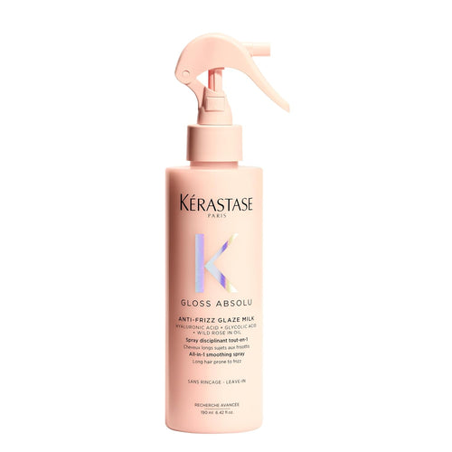 Kerastase Gloss Absolu Anti-Frizz Glaze Milk - Instantly Detangles, Hydrates & Smooths, Eases Blow-Dry, Absorbs Frizz & Fly-Aways, Protects from Heat & Humidity, For Long Hair