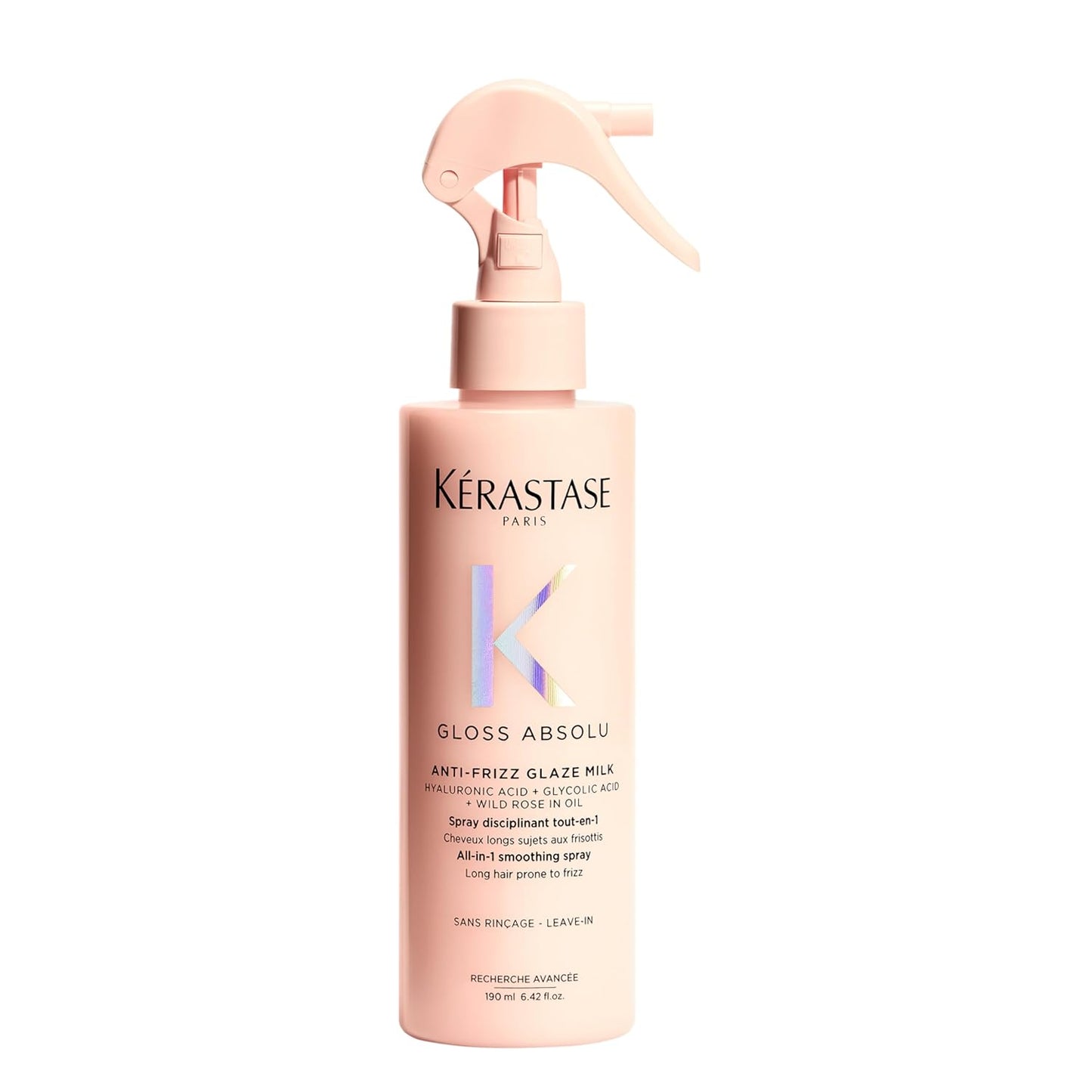Kerastase Gloss Absolu Anti-Frizz Glaze Milk - Instantly Detangles, Hydrates & Smooths, Eases Blow-Dry, Absorbs Frizz & Fly-Aways, Protects from Heat & Humidity, For Long Hair