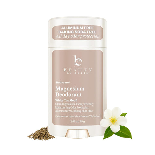 Aluminum Free Deodorant for Women – USA Made Natural Magnesium Deodorant with 55% Organic Ingredients, Baking Soda Free, Long-Lasting All-Day Odor Protection, Non-Irritating for Kids & Sensitive Skin