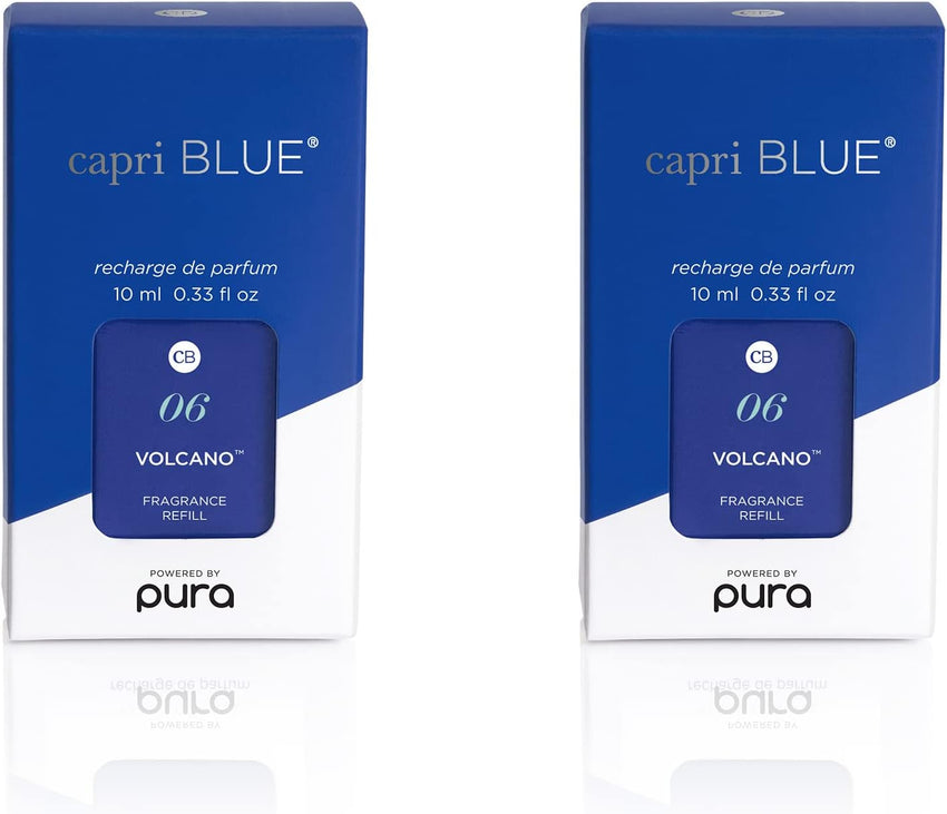 Capri Blue Pura Smart Home Plug-in Diffuser Refills – Volcano with a Tropical, Citrus Scent – Long-Lasting Aromatherapy Diffuser Refills (Pack of 2)