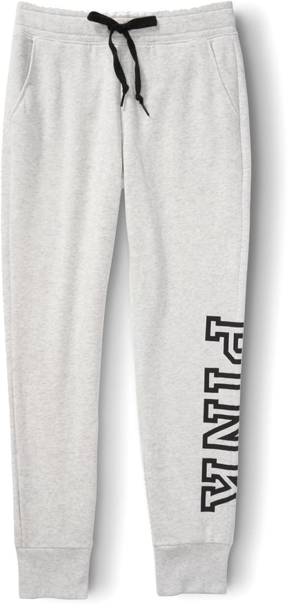 Victoria's Secret Women's Pink Logo Fleece Jogger Sweatpants, (XS-XXL)