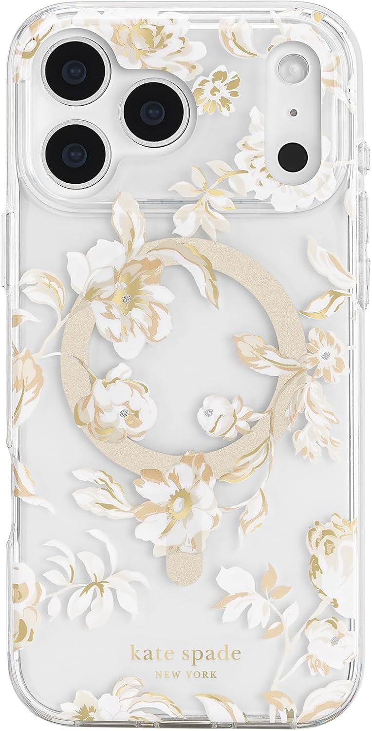 kate spade new york iPhone 17 Pro Max Case - Compatible with MagSafe - Designer Phone Case - Tortoise