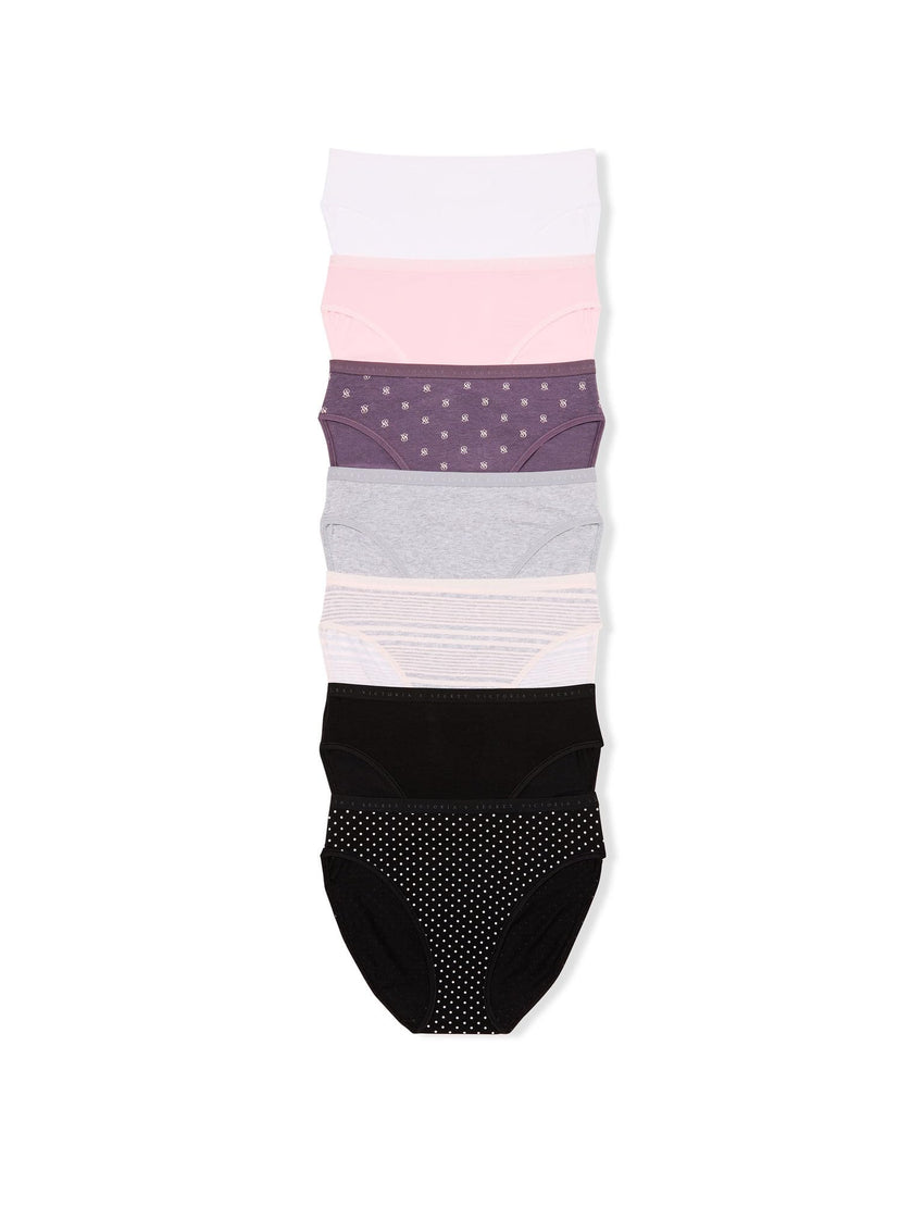 Victoria's Secret Women's Cotton Brief Underwear, Full Coverage Panties for Women, Multi Pack (XS-XXL)