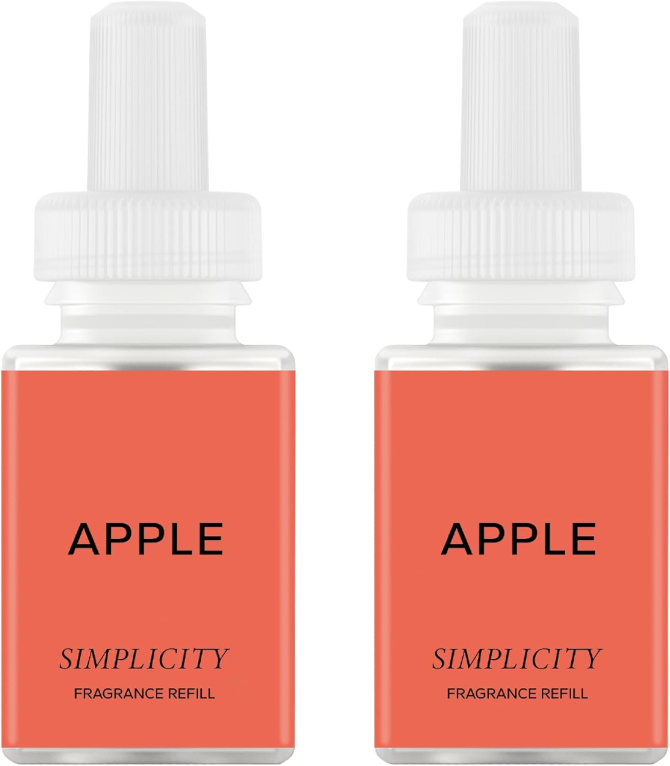 Pura & Simplicity Home Scent Refill - Smart Air Diffuser - Up to 120-Hours of Luxury Fragrance per Refill - Home Essential - Clean & Safe Diffuser Fragrance - 2 Pack, Apple