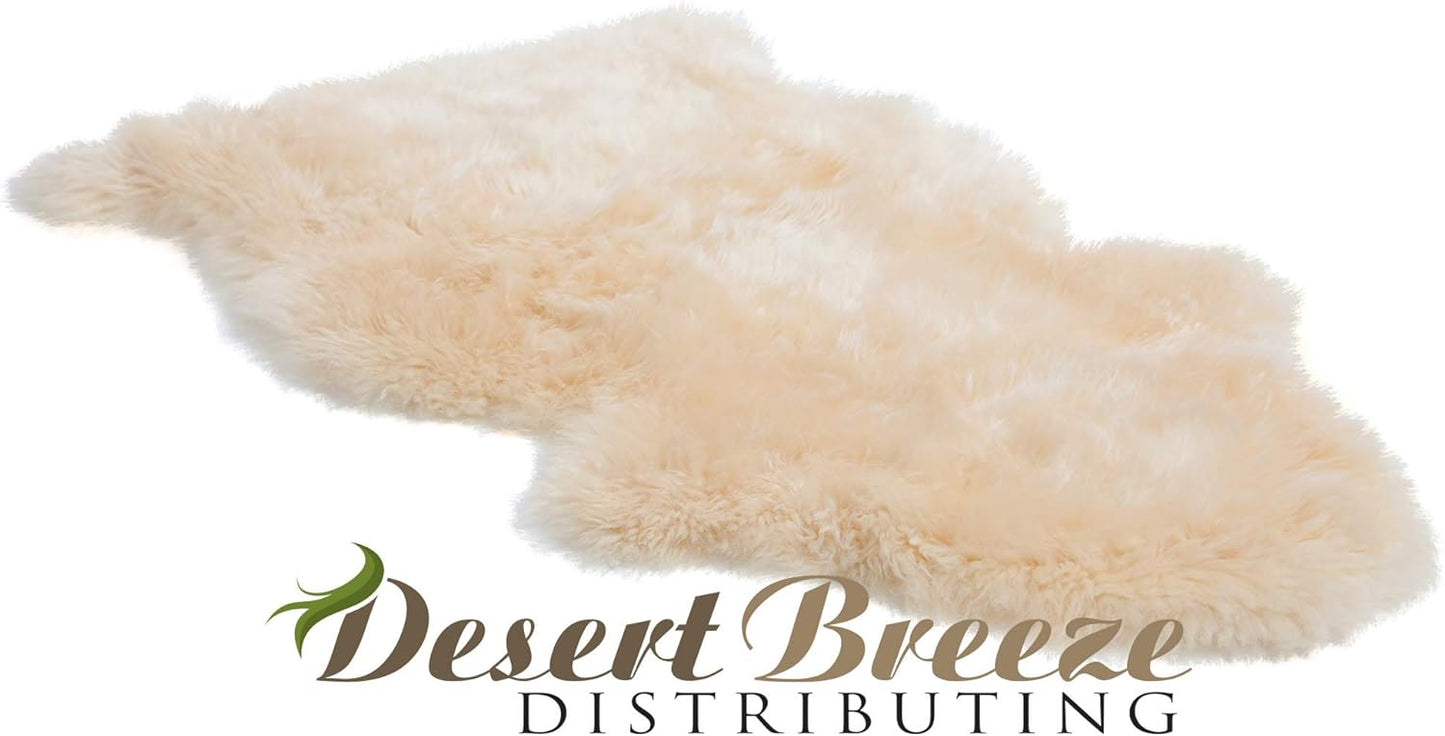 Real New Zealand Lambskin Baby Rug | LRG 2x3 feet | Soft & Gentle Unshorn Baby Sheepskin Rug for Crib, Nursery & Travel | Natural Length Lambswool, Silky Soft, Ethically Sourced, Oeko-Tex Certified