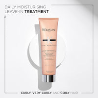 Kerastase Curl Manifesto Crème de Jour Fondamentale Hair Cream - Leave In Treatment & Heat Protectant, Controls Frizz & Enhances Curls, 5.07 Fl Oz
