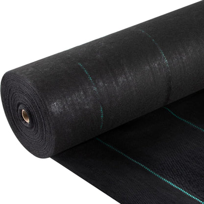 VEVOR Driveway Fabric, Heavy Duty 6x300ft 3oz Woven Landscape Fabric, Garden Weed Barrier Fabric, Weed Control Fabric, Geotextile Fabric for Landscaping, Ground Cover, Weed Block Gardening Mat, Black