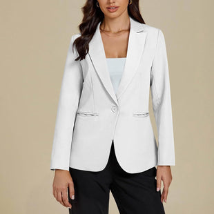 Interview Blazers for Women Dressy Casual Long Sleeve Business Outfits Notch Collar Open Front Work Office Jackets