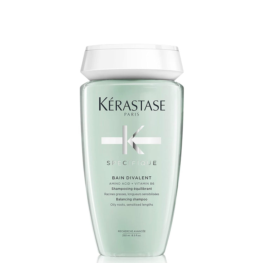 Kerastase Specifique Balancing Shampoo For Oily Scalp & Hair - Cleanses Oil From Roots and Hydrates Dry Hair Ends