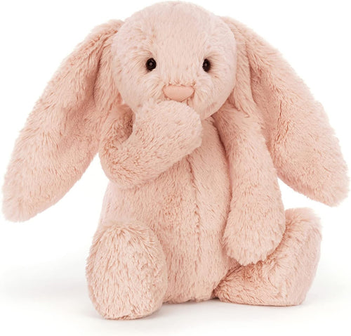 Jellycat Bashful Blush Bunny Stuffed Animal, Medium 12 inches - Rabbit and Bunny Plush Toy - Classic Children's Gift