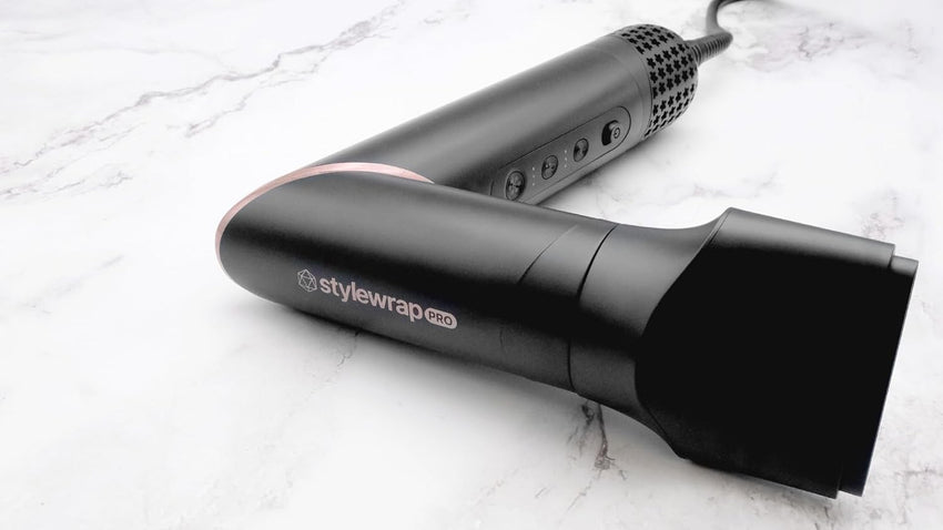 SRILabs StyleWrap Pro 7-in-1 Coanda Air Hair Multi Styler Dryer Brush with Negative Ions, Lighter and Foldable Design, Quiet Brushless Motor, Aviation-Grade Aluminum, Memory Function