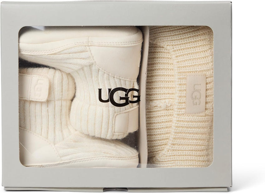 UGG baby-boys Skylar Beanie Gift Set Slipper