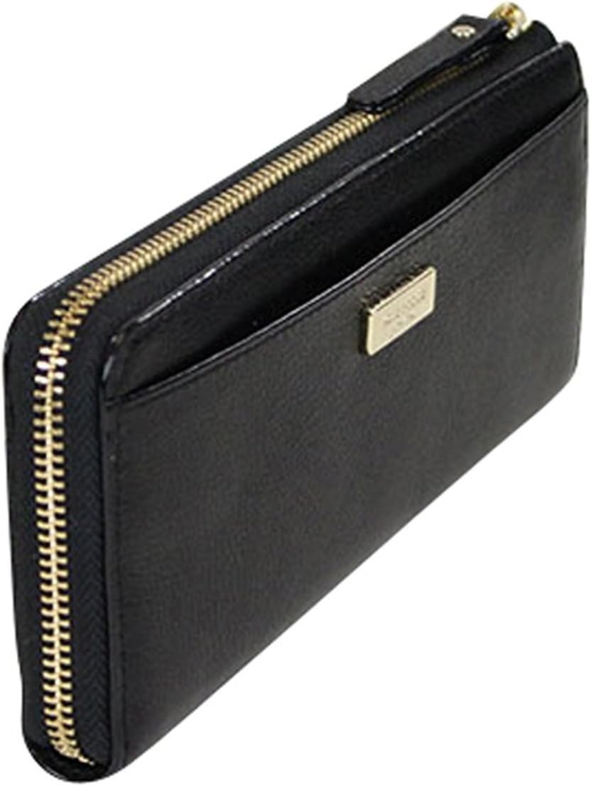 Kate Spade Alice Court Nisha Bow Zip Around Wallet Black
