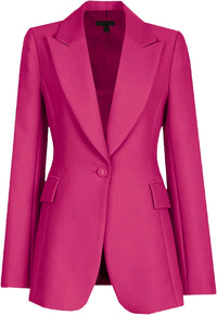 Mina Self 2025 Fall Women Blazers for Work Casual One-Button Petite Fitted Business Professional Suit Jacket with Pockets