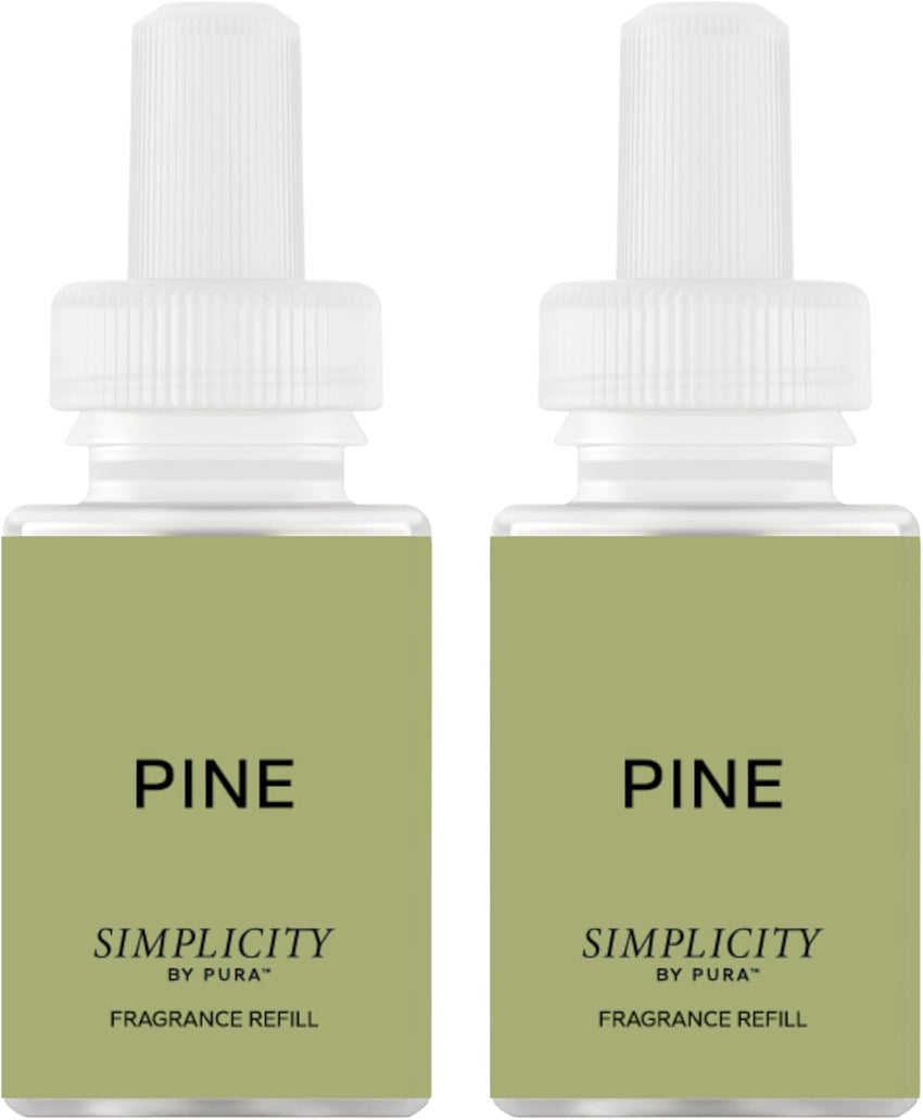 Pura & Simplicity Home Scent Refill - Smart Air Diffuser - Up to 120-Hours of Luxury Fragrance per Refill - Home Essential - Clean & Safe Diffuser Fragrance - 2 Pack, Apple