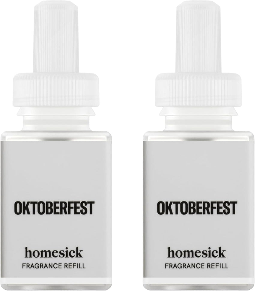 Pura & Homesick Home Scent Refill - Smart Air Diffuser - Up to 120-Hours of Luxury Fragrance per Refill - Home Essential - Clean & Safe Diffuser Fragrance - 2 Pack, New Home