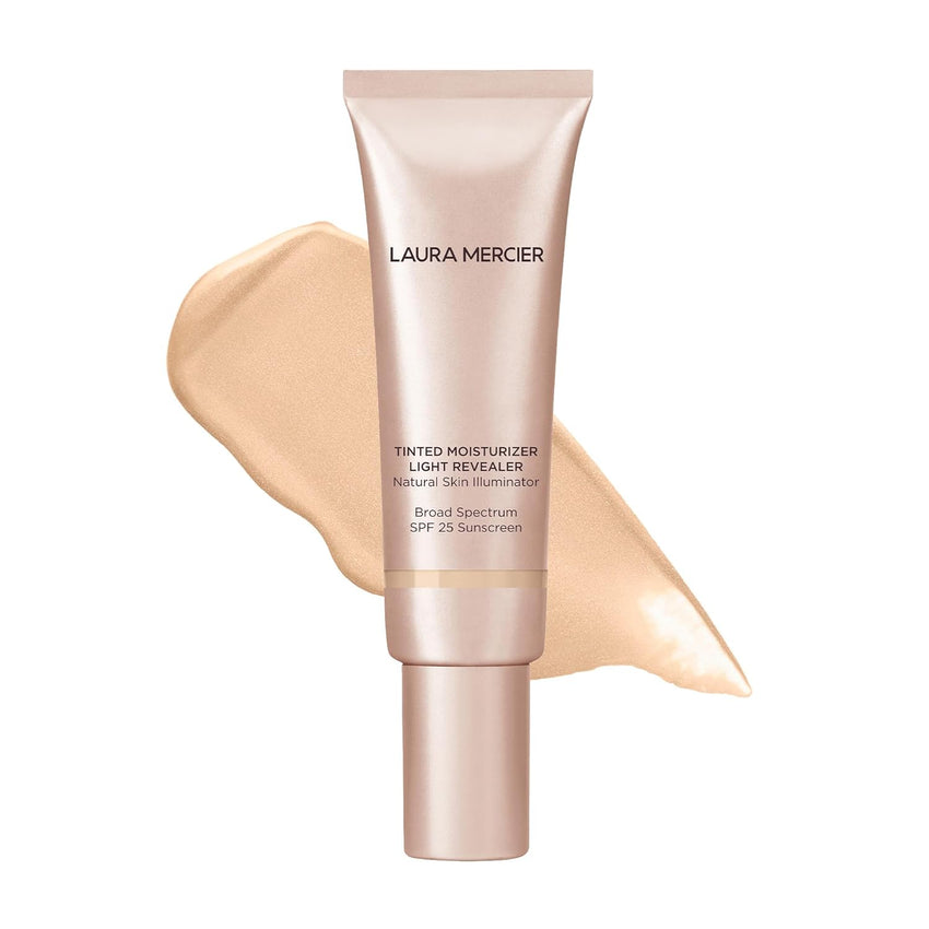 Laura Mercier Tinted Moisturizer Light Revealer Natural Skin Illuminator with SPF 25: All Day Hydration, Ultra-Sheer Coverage, Luminous & Radiant Finish, Skin Tint