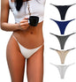 Aogda Thong for Women Cotton Underwear Low Rise Panties Woman G-String Thongs