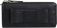 Kate Spade Alice Court Nisha Bow Zip Around Wallet Black