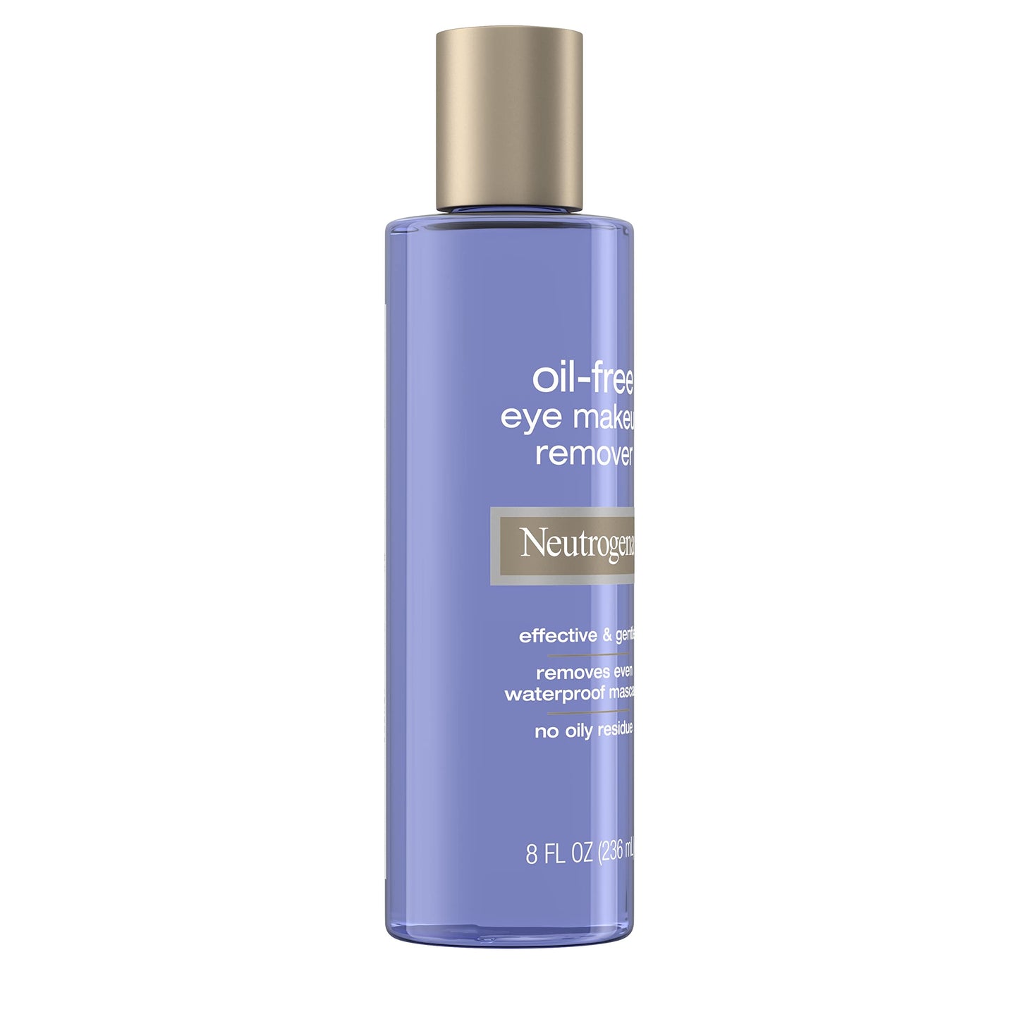Neutrogena Gentle Oil-Free Eye Makeup Remover & Cleanser for Sensitive Eyes, Non-Greasy Makeup Remover, Waterproof Mascara Remover, Dermatologist & Ophthalmologist Tested, 8 fl. oz
