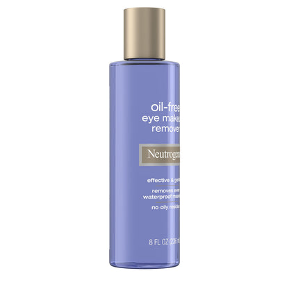 Neutrogena Gentle Oil-Free Eye Makeup Remover & Cleanser for Sensitive Eyes, Non-Greasy Makeup Remover, Waterproof Mascara Remover, Dermatologist & Ophthalmologist Tested, 8 fl. oz