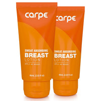 Carpe Sweat Absorbing Breast - Helps Keep Your Breasts and Skin Folds Dry - Sweat Absorbing Lotion - Helps Control Under Breast Sweat - Great For Chafing and Stain Prevention
