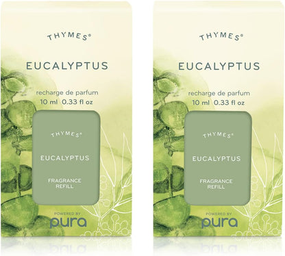 Thymes Pura Refills – 2 Pack of Oil Diffuser Scents – Long-Lasting Pura Diffuser Refills – Premium Home Fragrance – Notes of Pressed Apple, Clove & Cardamom (Simmered Cider, Pack of 2)