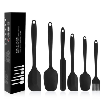 Silicone Spatulas Set, Rubber Spoon Spatula Heat Resistant Spoonula One Piece Design Seamless Spatula Non-Stick Scrapers Baking Mixing Tool