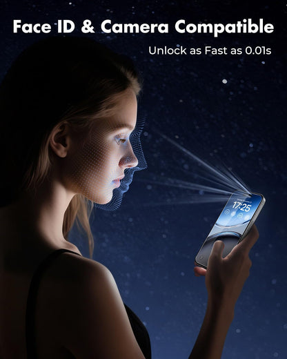UNBREAKcable 4-Pack Screen Protector for iPhone 17, Double Shatterproof Tempered Glass [Easy Installation Frame] [9H Hardness] [99.99% HD Clear] [Case Friendly] for iPhone 6.3 inch