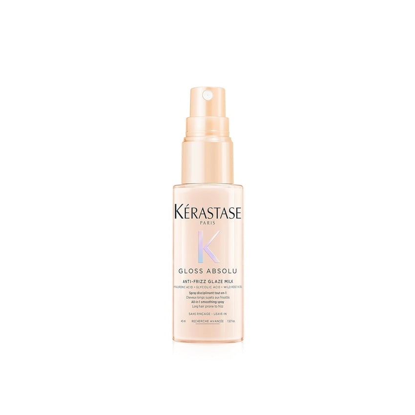 Kerastase Gloss Absolu Anti-Frizz Glaze Milk - Instantly Detangles, Hydrates & Smooths, Eases Blow-Dry, Absorbs Frizz & Fly-Aways, Protects from Heat & Humidity, For Long Hair