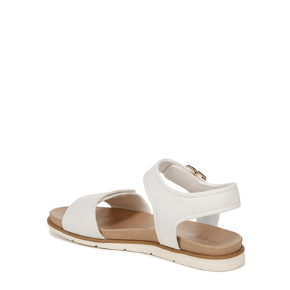 Dr. Scholl's Womens Nicely Sun Flat Sandal Off White 9 MDr. Scholl's Womens Nicely Sun Flat Sandal Off White 9 M
