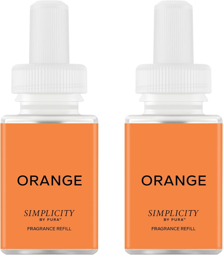 Pura & Simplicity Home Scent Refill - Smart Air Diffuser - Up to 120-Hours of Luxury Fragrance per Refill - Home Essential - Clean & Safe Diffuser Fragrance - 2 Pack, Apple