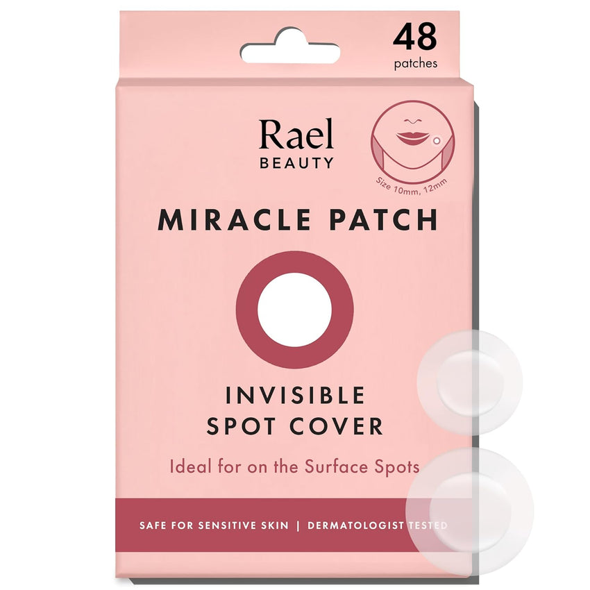 Rael Pimple Patches, Miracle Invisible Spot Cover - Hydrocolloid Acne Pimple Patch, Absorbs Zits & Blemish, Korean Skin Care, 2 Sizes (96 Count)
