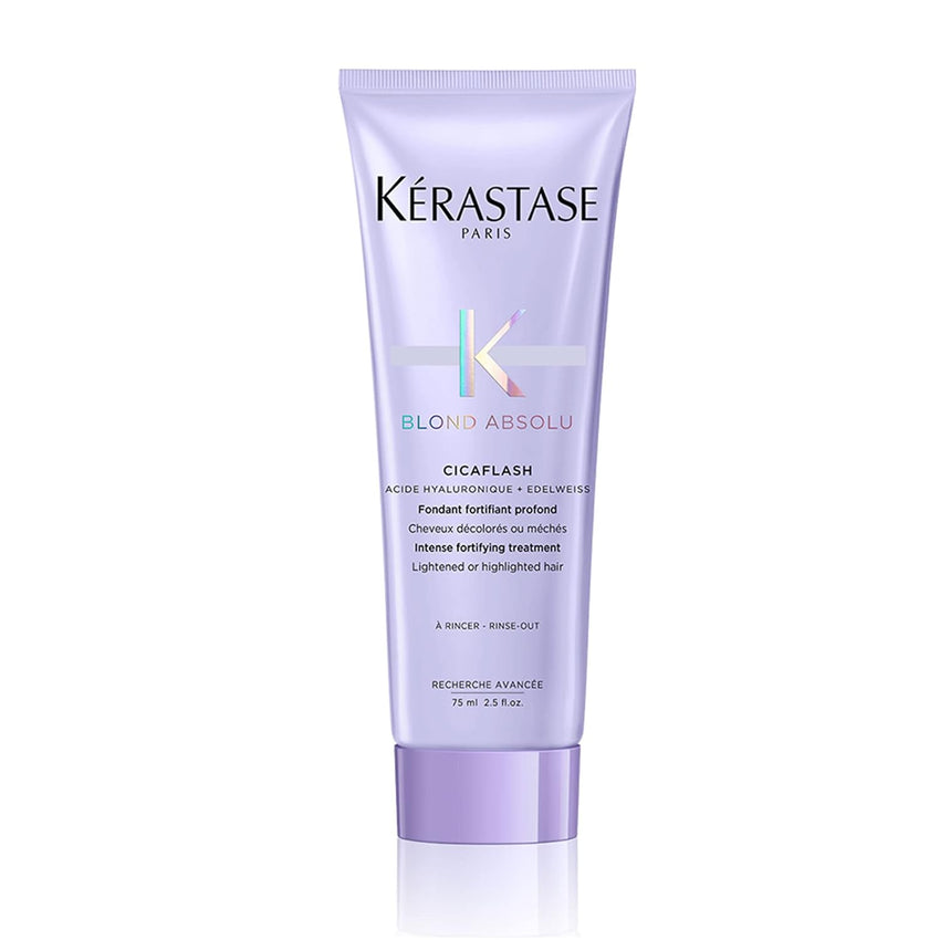 Kerastase Blond Absolu Cicaflash Conditioner - For Bleached & Damaged Hair, Strengthens & Nourishes, With Hyaluronic Acid, Protects Against Breakage