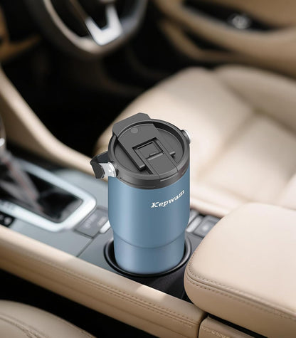 Self-Heating Travel Mug 20oz, Temperature-Controlled Coffee Warmer Mug, Smart Travel Coffee Mug Keep Coffee Drinks Hot, Heated Mug Great for Driver Outdoor Fits Car Cup Holders