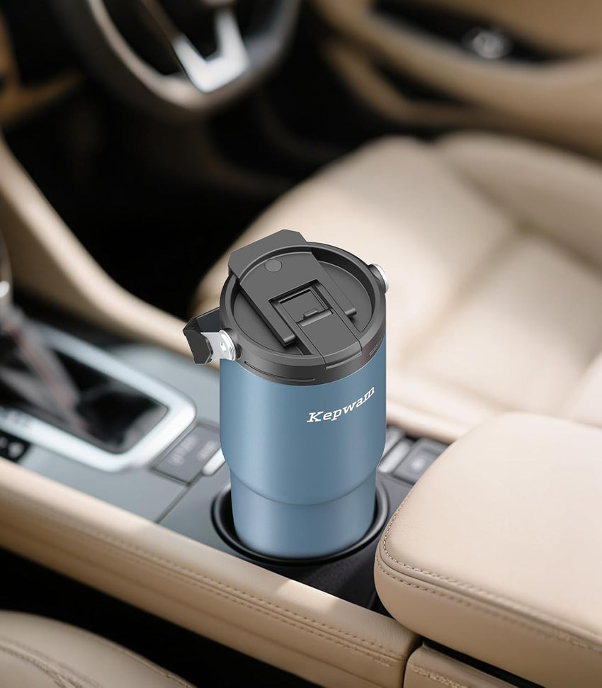 Self-Heating Travel Mug 20oz, Temperature-Controlled Coffee Warmer Mug, Smart Travel Coffee Mug Keep Coffee Drinks Hot, Heated Mug Great for Driver Outdoor Fits Car Cup Holders