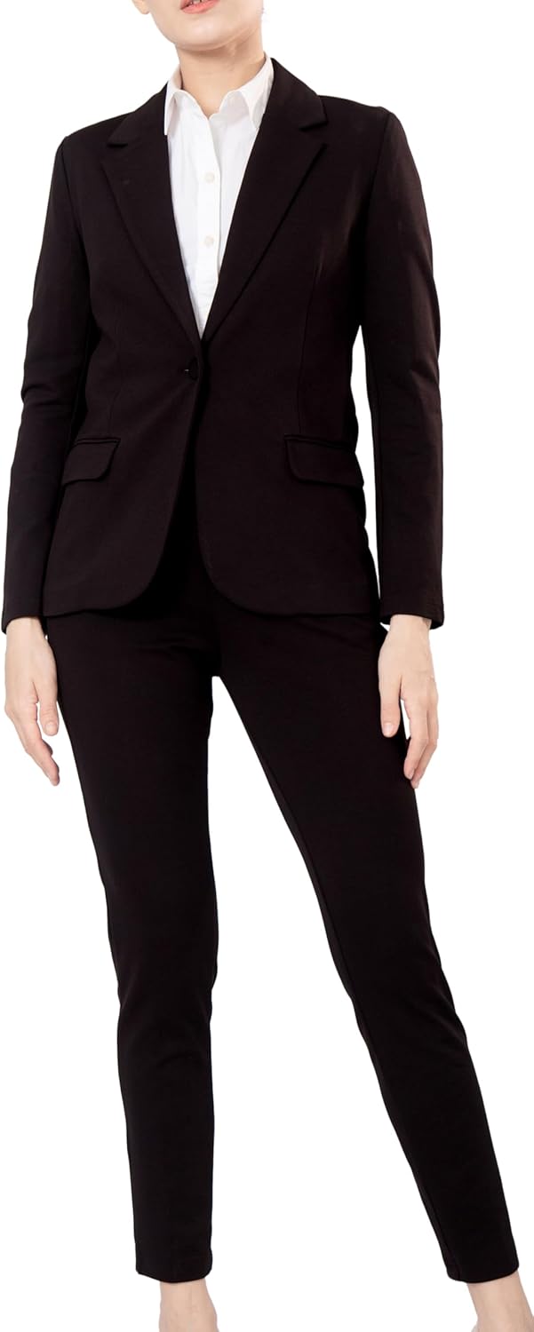 Marycrafts Women’s Two Piece Suits – Business Blazer Pant Suit Set, Professional Work Outfit for Office