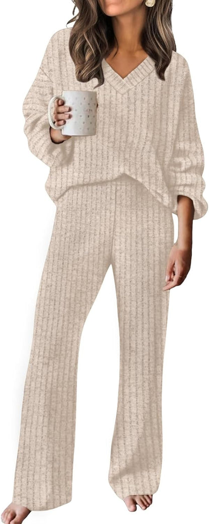 RUMIA Fall Outfits for Women 2025 Vacation Matching Sweater Lounge Sets (S-2XL)
