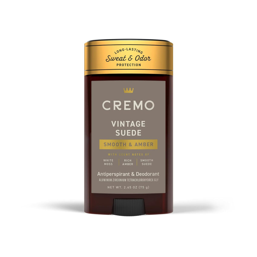 Cremo Italian Bergamot Antiperspirant & Deodorant for Men, 48-hour Sweat and Odor Protection, 2.65oz
